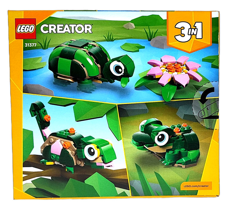 LEGO Creator 3 w 1 Żółw i kwiat lilii wodnej 31377