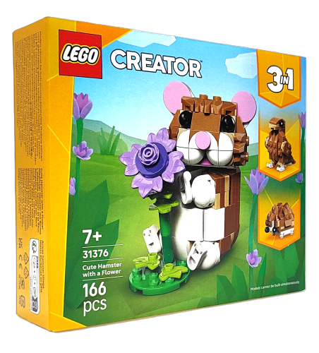 LEGO Creator  3 w 1 Uroczy chomik z kwiatkiem 31376