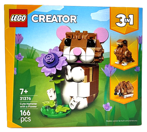 LEGO Creator  3 w 1 Uroczy chomik z kwiatkiem 31376