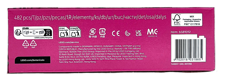 LEGO Botanicals Kwitnący kaktus 11509