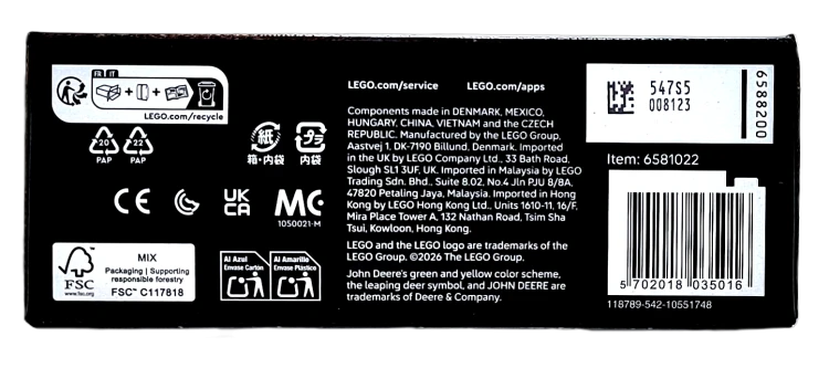 LEGO Technic Harwester kołowy John Deere  42218