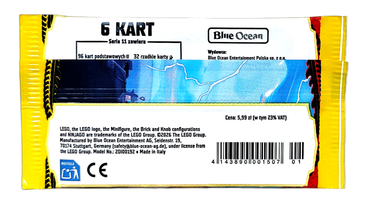 Lego Ninjago TCG seria 11 saszetka z kartami Dragon Storm.