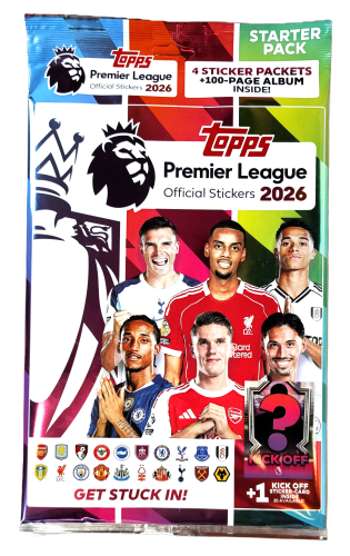 Kolekcja naklejkowa Premier League 2026 Starter Pack