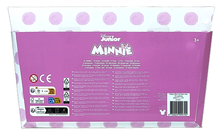 Zestaw flamastrów Disney Myszka Minnie.