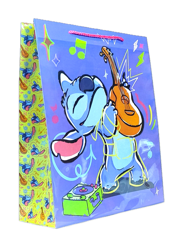 Torba prezentowa Disney Stitch z gitarą 39 cm