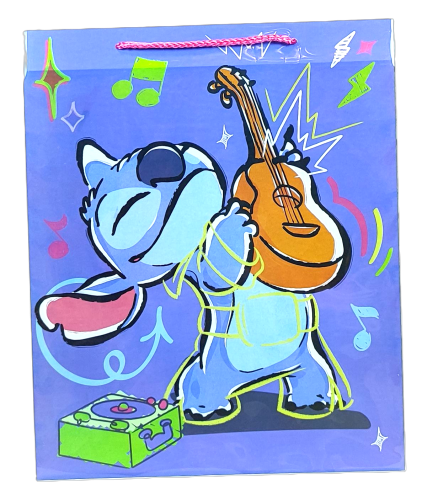 Torba prezentowa Disney Stitch z gitarą 39 cm