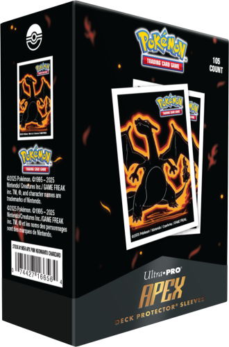 Koszulki na karty Ultra Pro: Pokémon - Neon Kanto - Charizard (105 szt.)