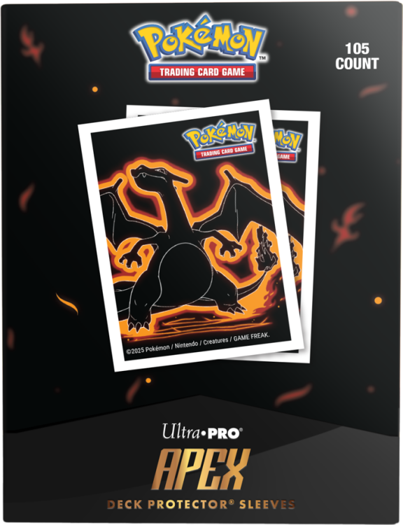 Koszulki na karty Ultra Pro: Pokémon - Neon Kanto - Charizard (105 szt.)