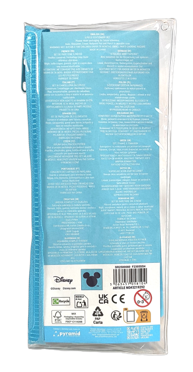 Zestaw artykułów szkolnych w saszetce - Disney Stitch.