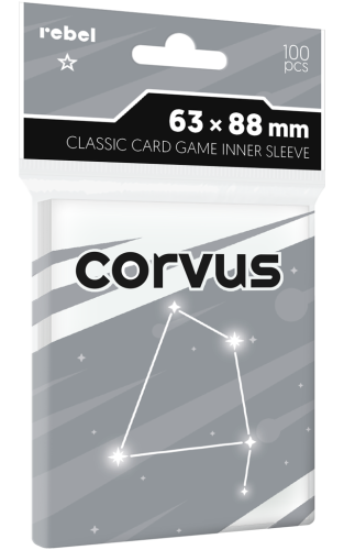 Koszulki na karty Rebel (63x88 mm) Corvus Inner Sleeve Light, 100 sztuk
