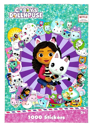 Książka z naklejkami Koci domek Gabi +/- 1000 naklejek