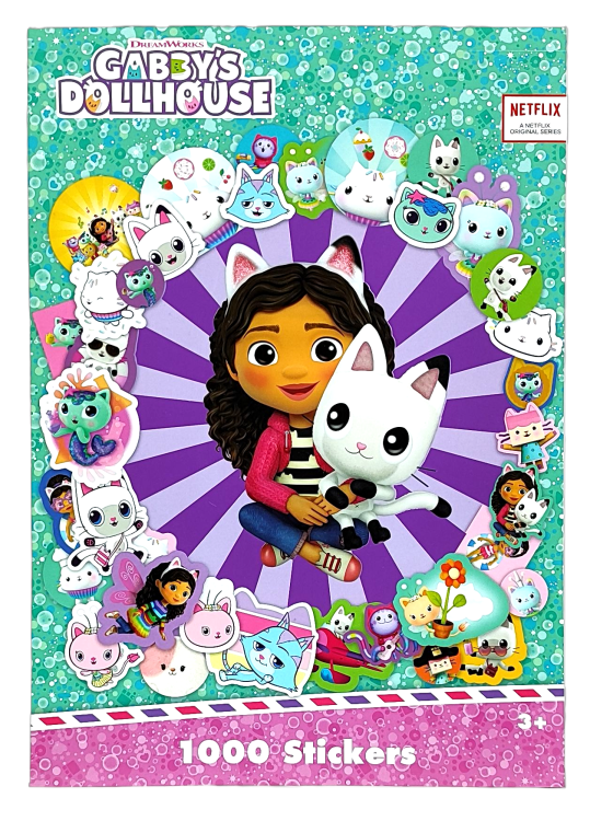 Książka z naklejkami Koci domek Gabi +/- 1000 naklejek