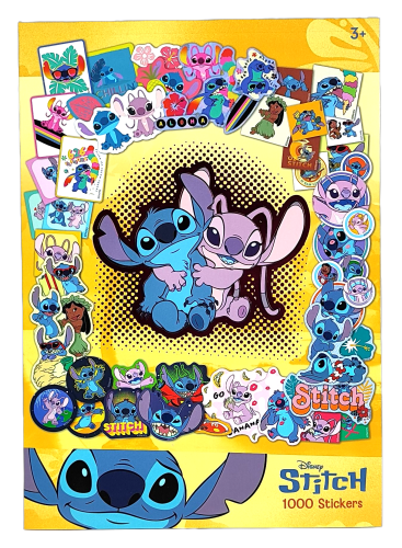Książka z naklejkami Disney Stitch +/- 1000 naklejek