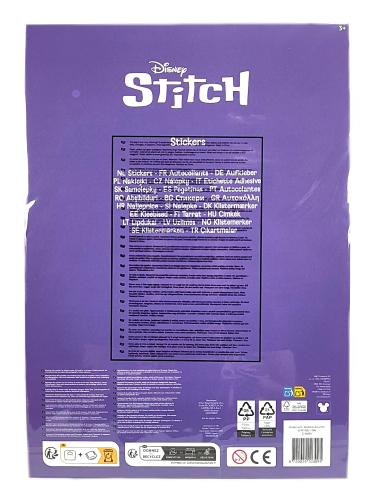Pakiet naklejek Disney Stitch - 9 arkuszy
