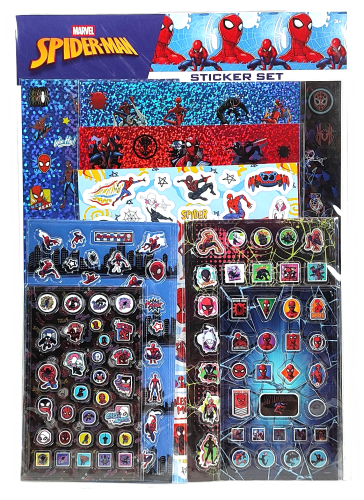 Pakiet naklejek Spider-Man - 9 arkuszy