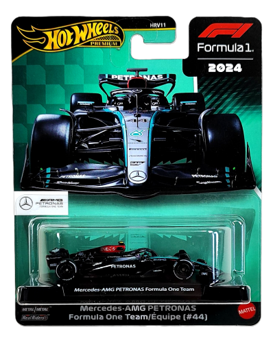 Hot Wheels Premium Formuła 1 Mercedes-AMG Petronas 2024.