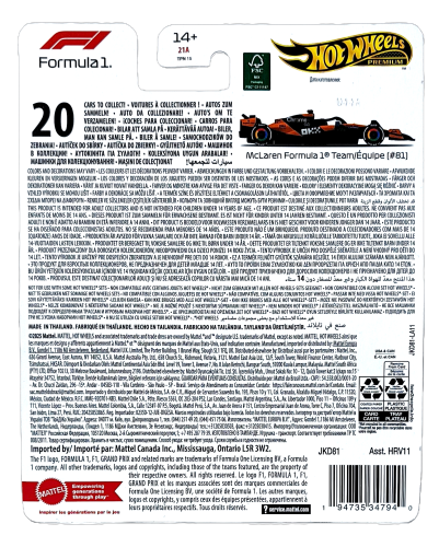 Hot Wheels Premium Formuła 1 McLaren Formula 1 Team 2025