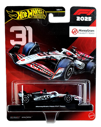 Hot Wheels Premium Formuła 1 MoneyGram Haas F1 Team 2025