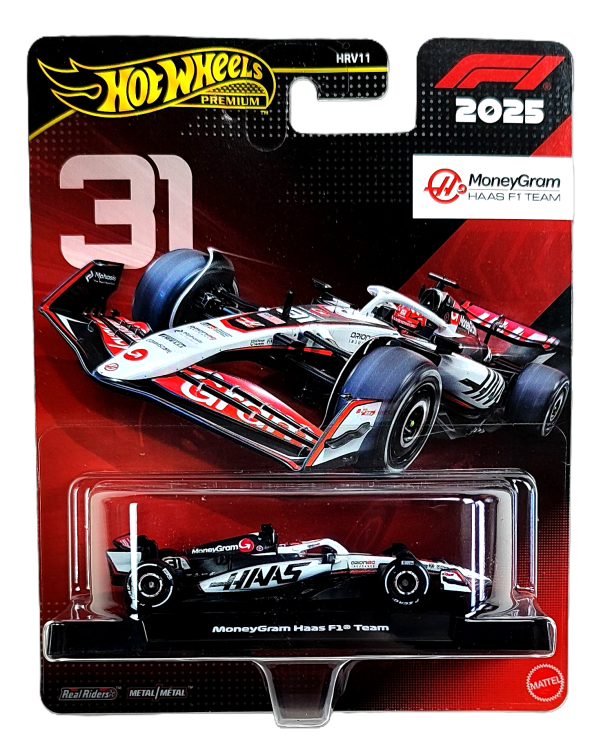 Hot Wheels Premium Formuła 1 MoneyGram Haas F1 Team 2025