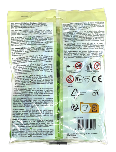 Zielone balony - 25 sztuk.