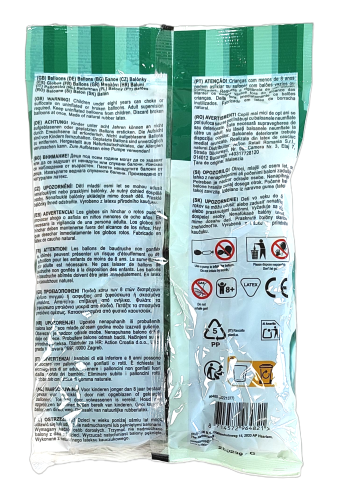 Chromowane balony 20 sztuk - zielone.