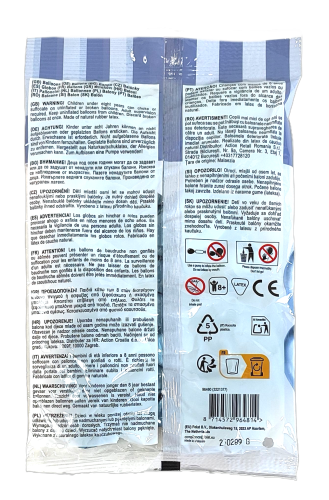 Chromowane balony 20 sztuk - Niebieskie