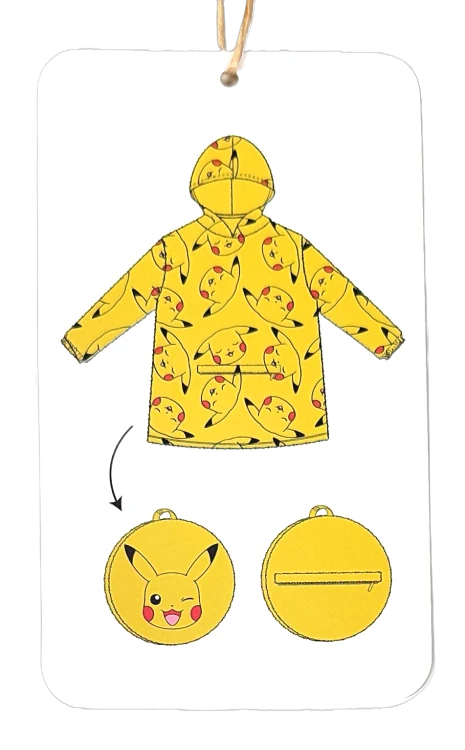 Szlafrok dziecięcy Pokemon z kapturem rozm. 140