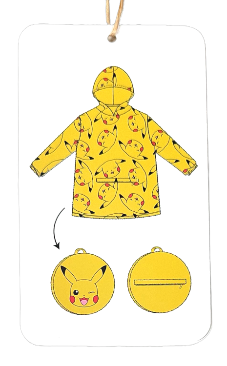 Szlafrok dziecięcy Pokemon z kapturem rozm. 128