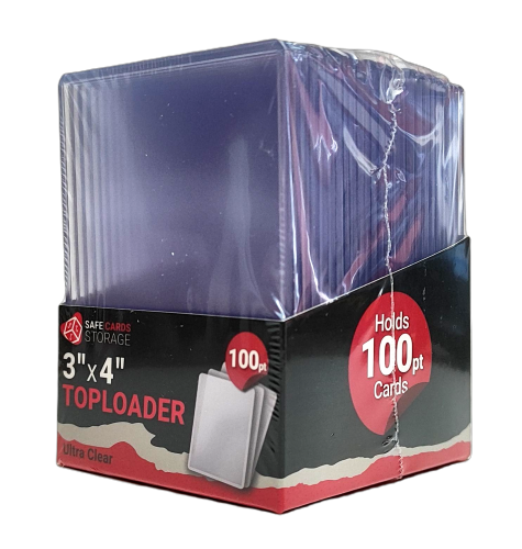 Toploader 100PT 3"x4" Ultra Clear 25szt. SCS