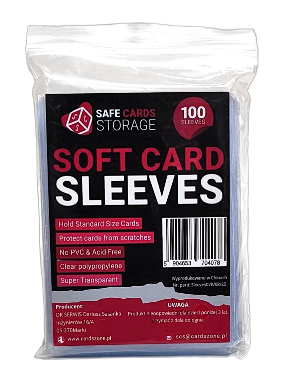 Koszulki na karty Soft Card Sleeves 100 szt SCS