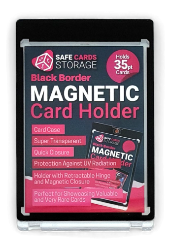 35PT Black One Touch Magnetic Holder na karty Ultra clear SCS