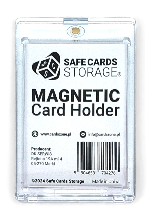 180PT One Touch Magnetic Holder na karty Ultra clear SCS