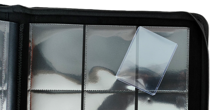 Album na karty w Toploaderach 9-pocket na 216 kart - Czarny