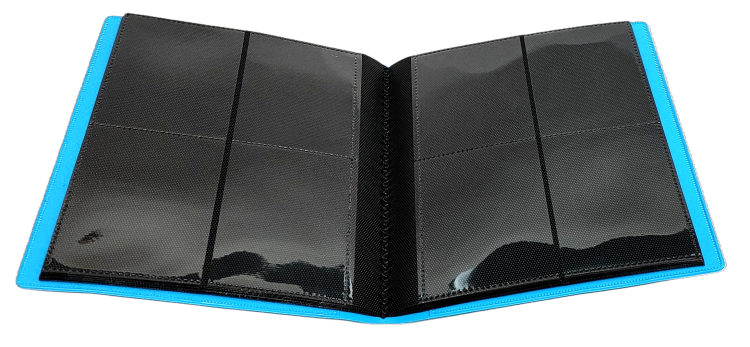 Album na karty 4-pocket na 160 kart - Niebieski