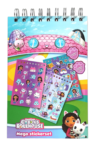Mega książka z naklejkami Koci domek Gabi - 60 arkuszy