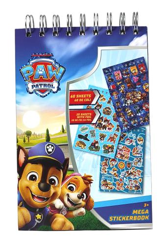 Mega książka z naklejkami Psi Patrol - 60 arkuszy