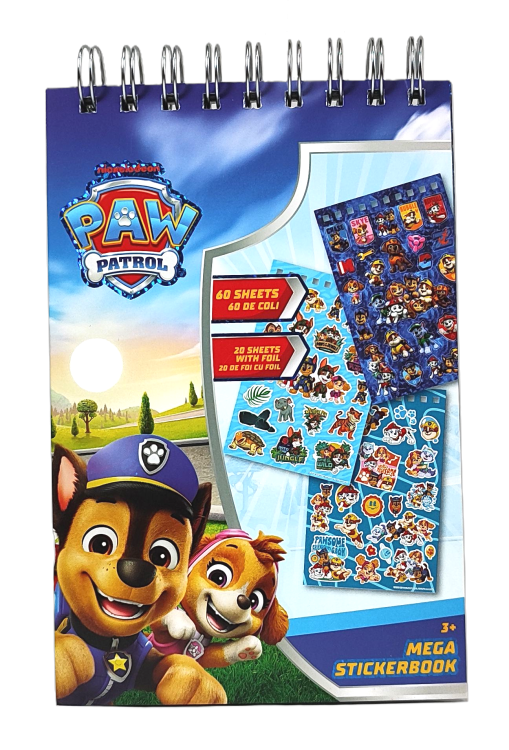 Mega książka z naklejkami Psi Patrol - 60 arkuszy