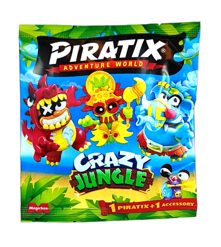 Saszetka z figurką Piratix Crazy Jungle - 1szt.mix
