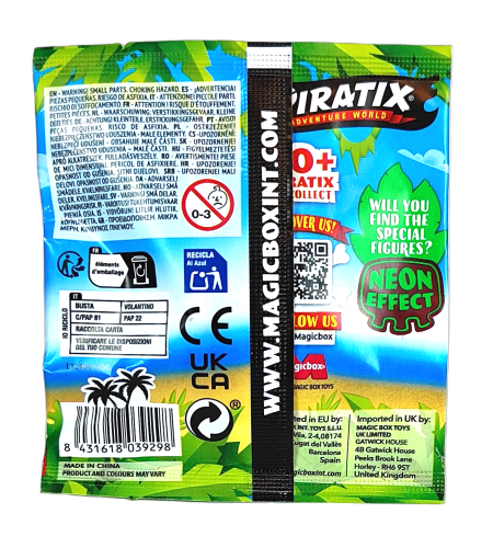 Saszetka z figurką Piratix Crazy Jungle - 1szt.mix