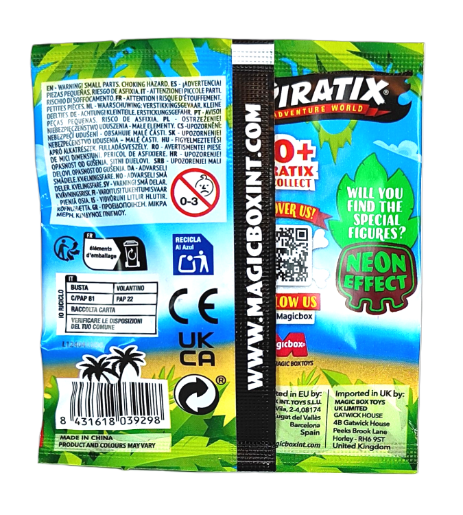 Saszetka z figurką Piratix Crazy Jungle - 1szt.mix