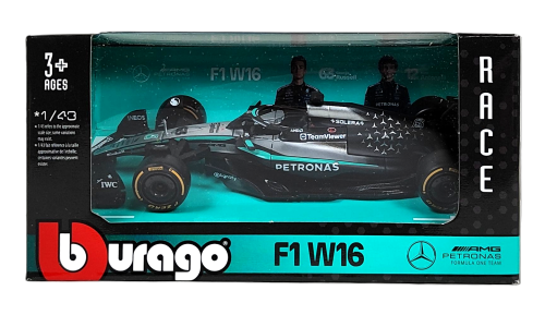 Bburago 1:43 BOLID F1 Mercedes AMG W16 2025 George Russell