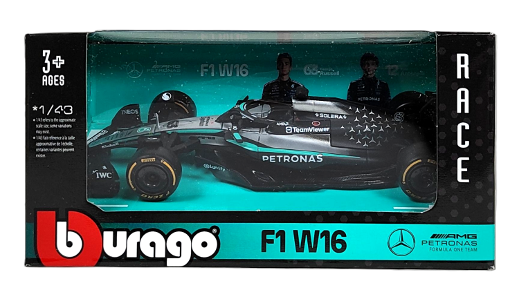 Bburago 1:43 BOLID F1 Mercedes AMG W16 2025 George Russell