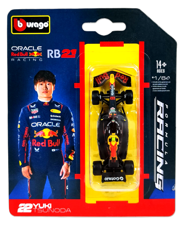Bburago 1:64 BOLID F1 Red Bull Racing RB21 Yuki Tsunoda