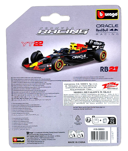 Bburago 1:64 BOLID F1 Red Bull Racing RB21 Yuki Tsunoda